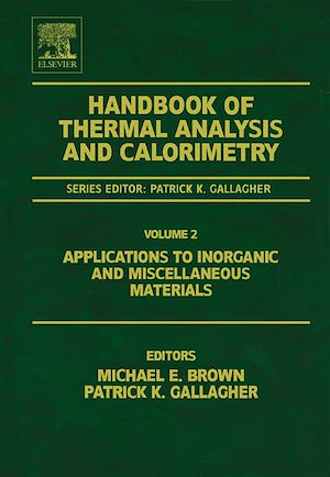 Téléchargez le livre :  Handbook of Thermal Analysis and Calorimetry