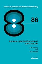 Télécharger le livre :  Thermal Decomposition of Ionic Solids