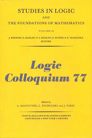 Téléchargez le livre :  Logic Colloquium '77