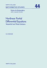 Télécharger le livre :  Nonlinear partial differential equations
