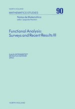 Télécharger le livre :  Functional Analysis: Surveys and Recent Results III