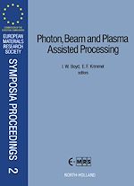 Télécharger le livre :  Photon, Beam and Plasma Assisted Processing