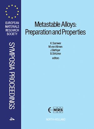 Téléchargez le livre :  Metastable Alloys: Preparation and Properties