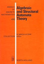 Télécharger le livre :  Algebraic and Structural Automata Theory
