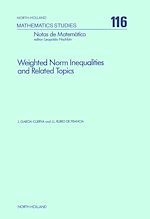 Télécharger le livre :  Weighted Norm Inequalities and Related Topics