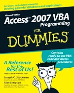 Télécharger le livre :  Access 2007 VBA Programming For Dummies