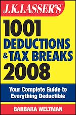 Télécharger le livre :  J.K. Lasser's 1001 Deductions and Tax Breaks 2008