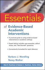 Télécharger le livre :  Essentials of Evidence-Based Academic Interventions