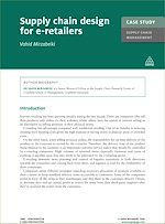 Download this eBook Case Study: Supply Chain Design for E-Retailers