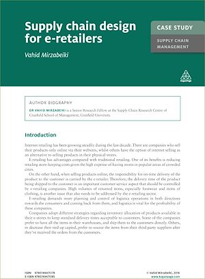Download the eBook: Case Study: Supply Chain Design for E-Retailers