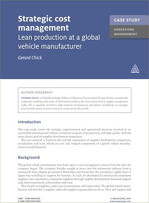Download the eBook: Case Study: Strategic Cost Management