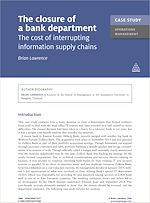 Download this eBook Case Study: The Closure of a Bank Department