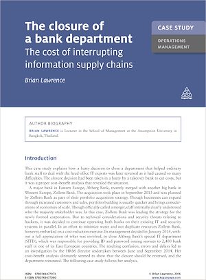 Download the eBook: Case Study: The Closure of a Bank Department