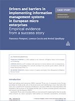 Télécharger le livre :  Case Study: Drivers and Barriers in Implementing Information Management Systems in European Micro Enterprises