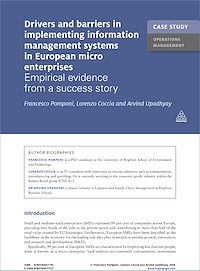 Téléchargez le livre :  Case Study: Drivers and Barriers in Implementing Information Management Systems in European Micro Enterprises