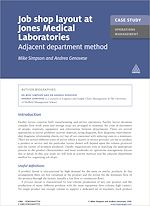 Download this eBook Case Study: Job Shop Layout at Jones Medical Laboratories