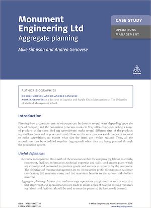 Téléchargez le livre :  Case Study: Monument Engineering Ltd