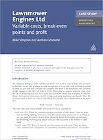 Download this eBook Case Study: Lawnmower Engines Ltd