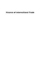 Télécharger le livre :  Finance of International Trade