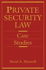 Télécharger le livre :  Private Security Law