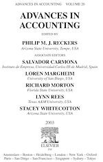 Télécharger le livre :  Advances in Accounting