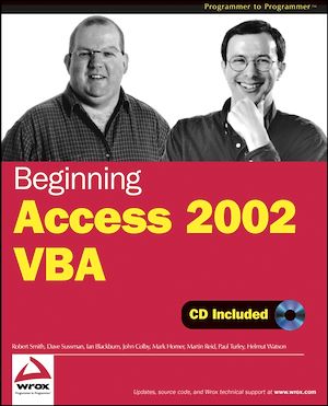 Téléchargez le livre :  Beginning Access 2002 VBA
