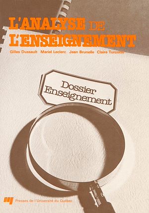 Téléchargez le livre :  L'analyse de l'enseignement