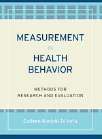 Télécharger le livre :  Measurement in Health Behavior