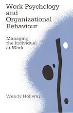 Télécharger le livre :  Work Psychology and Organizational Behaviour