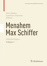 Télécharger le livre :  Menahem Max Schiffer: Selected Papers Volume 1