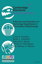 Télécharger le livre :  A Review and Evaluation of Homology Hypotheses in Echinoderm Paleobiology