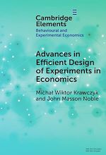 Télécharger le livre :  Advances in Efficient Design of Experiments in Economics
