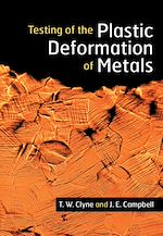 Télécharger le livre :  Testing of the Plastic Deformation of Metals