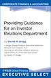 Télécharger le livre :  Providing Guidance for an Investor Relations Department