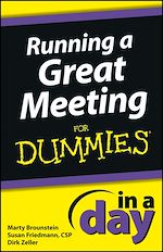 Télécharger le livre :  Running a Great Meeting In a Day For Dummies