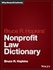Télécharger le livre :  Hopkins' Nonprofit Law Dictionary
