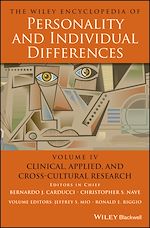 Télécharger le livre :  The Wiley Encyclopedia of Personality and Individual Differences, Clinical, Applied, and Cross-Cultural Research