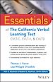 Télécharger le livre :  Essentials of the California Verbal Learning Test