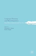 Télécharger le livre :  Language Planning and Microlinguistics