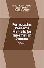 Télécharger le livre :  Formulating Research Methods for Information Systems