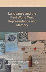 Télécharger le livre :  Languages and the First World War: Representation and Memory