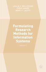 Télécharger le livre :  Formulating Research Methods for Information Systems