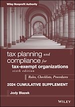 Télécharger le livre :  Tax Planning and Compliance for Tax-Exempt Organizations, 2024 Cumulative Supplement