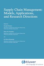 Télécharger le livre :  Supply Chain Management: Models, Applications, and Research Directions