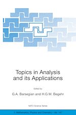Download this eBook Topics in Analysis and its Applications