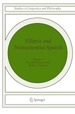 Télécharger le livre :  Ellipsis and Nonsentential Speech