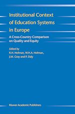 Télécharger le livre :  Institutional Context of Education Systems in Europe