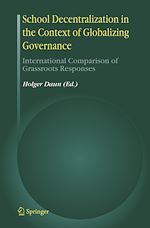 Télécharger le livre :  School Decentralization in the Context of Globalizing Governance