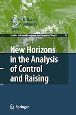 Télécharger le livre :  New Horizons in the Analysis of Control and Raising