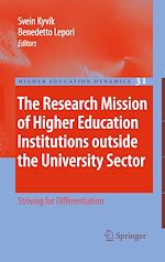 Télécharger le livre :  The Research Mission of Higher Education Institutions outside the University Sector